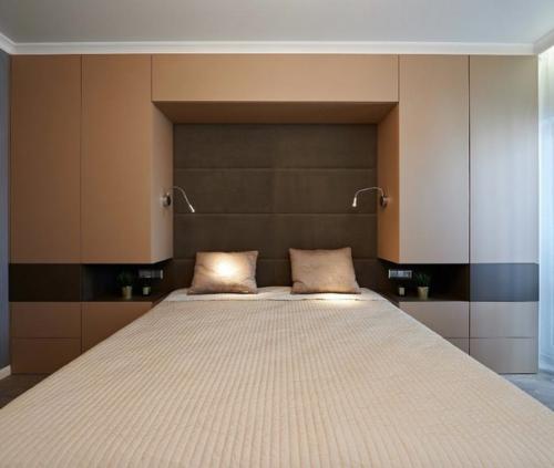 Стильный и лаконичный дизайн спальной комнаты. 02