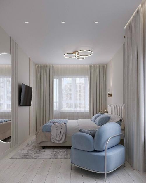 Нежная спальня в светлой палитре. 06