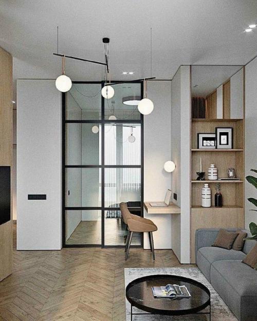 Светлая квартира с тёплыми природными акцентами. 05