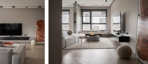 Интерьер этой квартиры был создан для семьи с двумя детками. 01