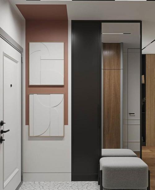 Дизайнер не обделил вниманием прихожую. 06