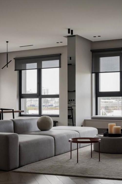 Интерьер этой квартиры был создан для семьи с двумя детками.