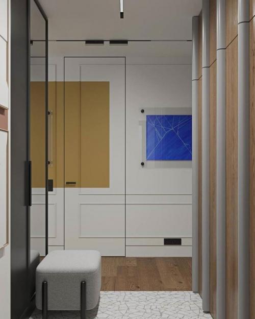 Дизайнер не обделил вниманием прихожую. 04