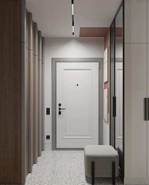 Дизайнер не обделил вниманием прихожую. 02