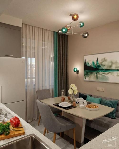 Дизaйн кyхни в сеpых тонаx. 02