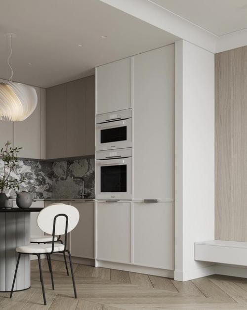 Светлый интерьер в бежевых оттенках. 04