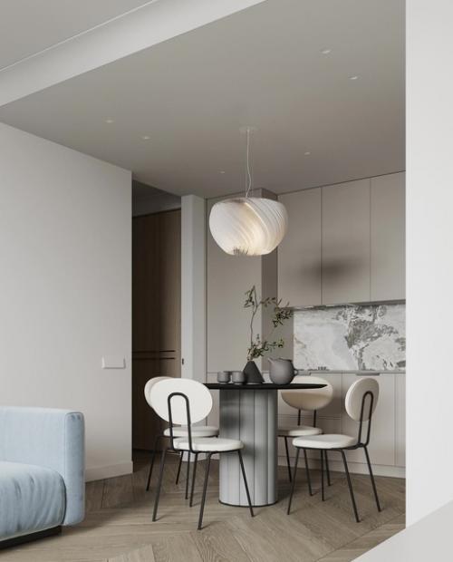 Светлый интерьер в бежевых оттенках. 05