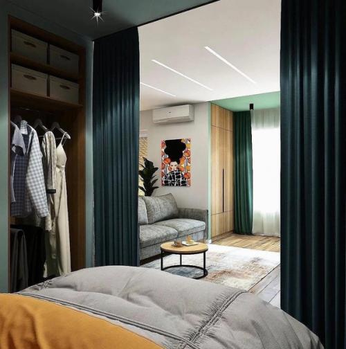 Интересный проект для небольшой квартиры - студии. 08