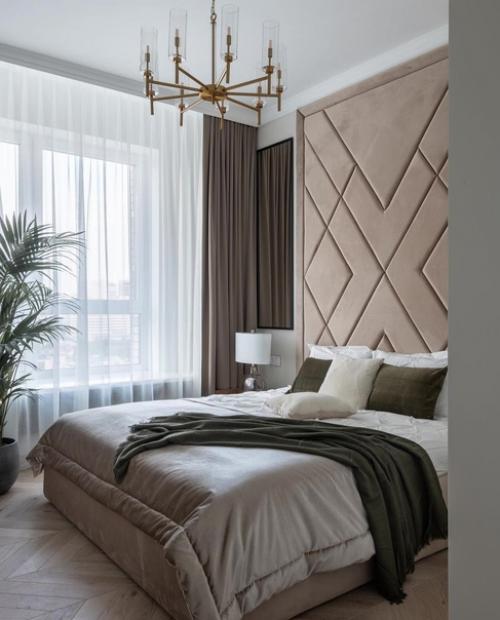 Реализованный проект оформления спальни. 01