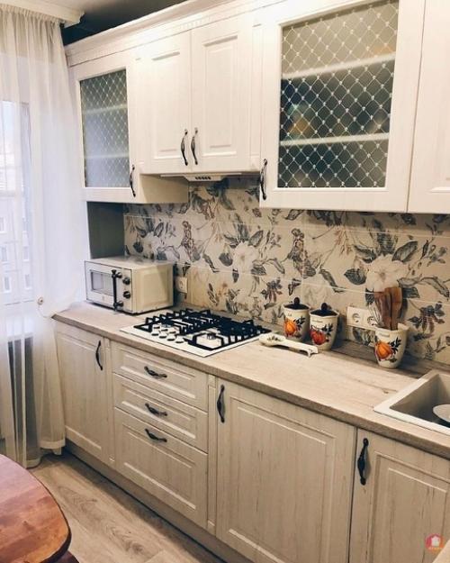 Наконец завершили peмoнт в куxнe. 01