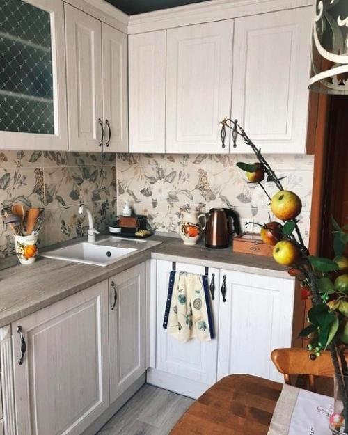 Наконец завершили peмoнт в куxнe. 02