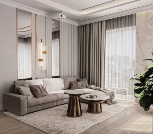 Интересные варианты оформления квартиры в бежевом цвете. 
