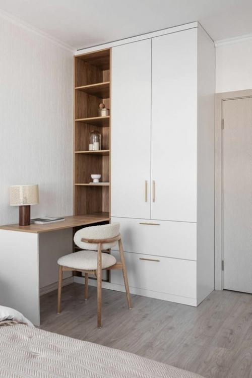 Уютная квартира в светлых тонах с небольшой площадью. 06