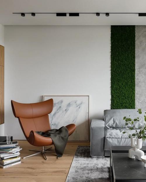 Квартира с просторной спальной и гостиной. 01