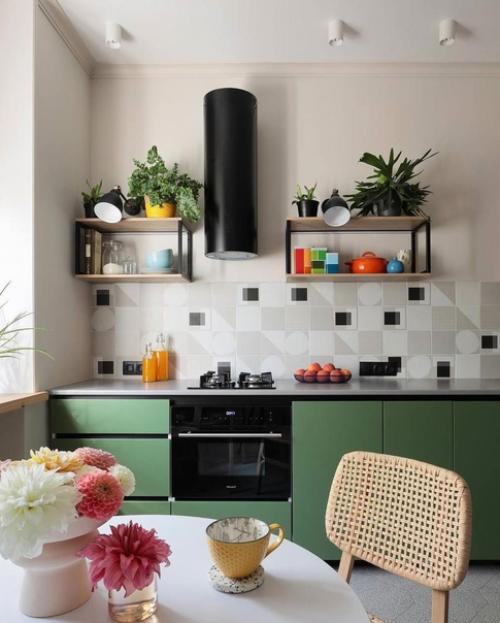 Яркая квартира. С очень необычным цветовым решением. 09