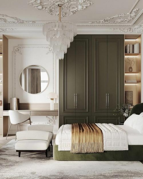 Спальня с теплыми акцентами в Новосибирске. 02