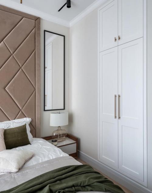 Реализованный проект оформления спальни. 

