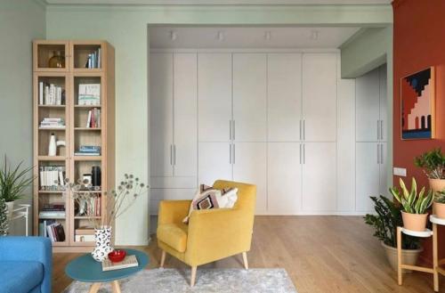 Яркая квартира. С очень необычным цветовым решением. 03