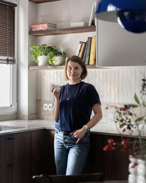 Квартира с необычным интерьером площадью 56 м 2. 04