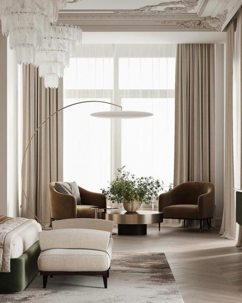 Спальня с теплыми акцентами в Новосибирске. 04