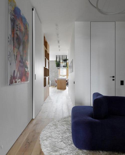 Квартира с просторной спальной и гостиной. 08