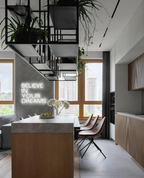 Квартира с просторной спальной и гостиной. 02