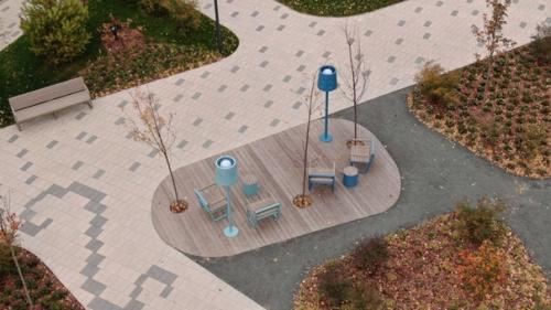 Бульвар белые цветы в Казани. 03