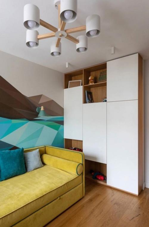 Вот такой интерьер получился в квартире, которая расположена в обычной панельке. 06