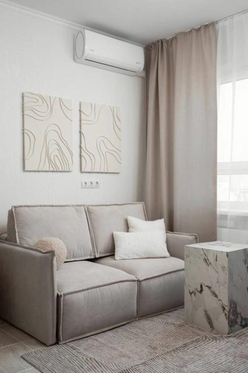 Уютная квартира в светлых тонах с небольшой площадью. 03