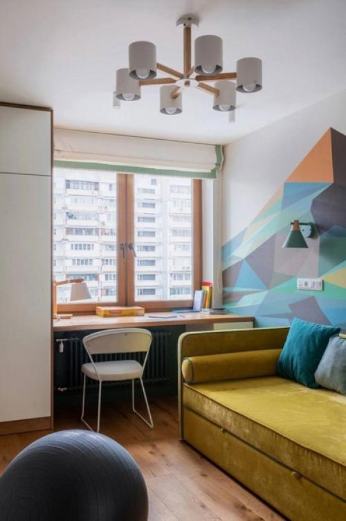 Вот такой интерьер получился в квартире, которая расположена в обычной панельке. 08