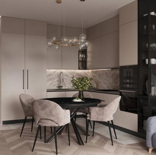 Интересные варианты оформления квартиры в бежевом цвете. 01