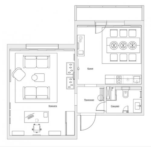Квартира, которую переделали в свой собственный офис. 08