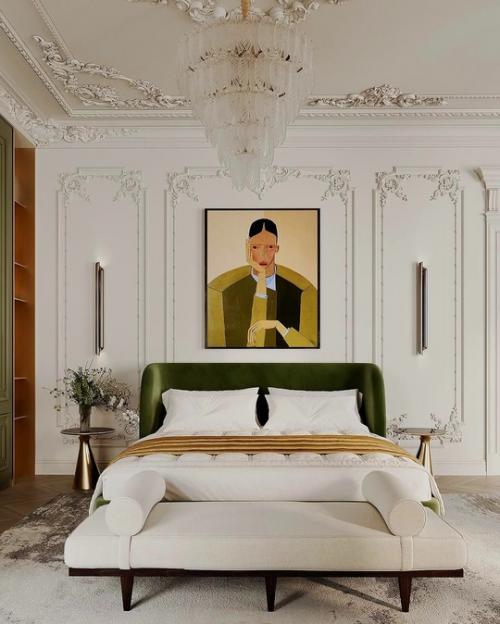 Спальня с теплыми акцентами в Новосибирске. 01