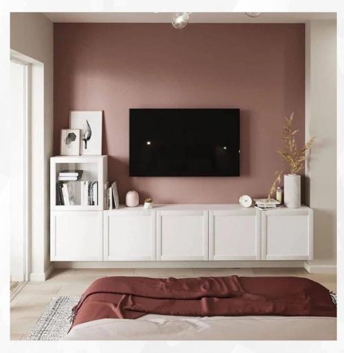 Интересное оформление спальной комнаты. 05