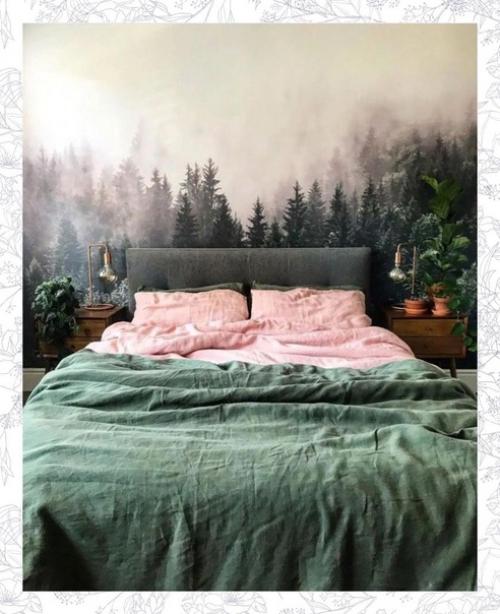 Обои нереальные. Предположу что постельное бельё из варёного хлопка. 01