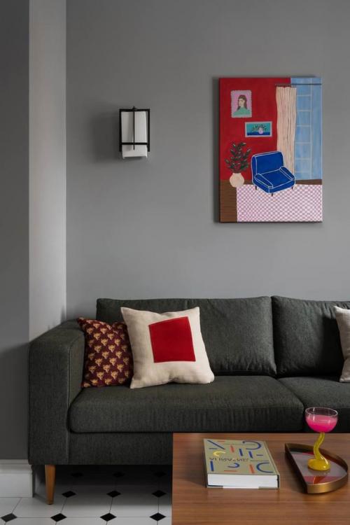 Квартира, в которой каждая стена - как фон для будущих картин. 04