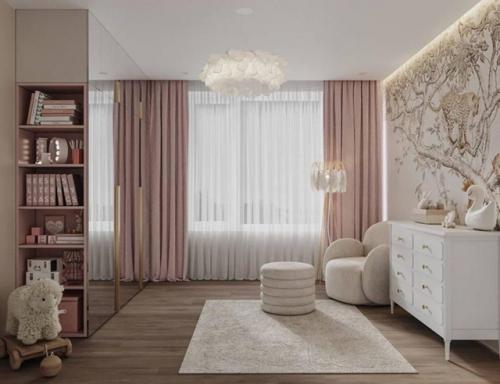 Детская в пастельных тонах с вау - эффектом. 04