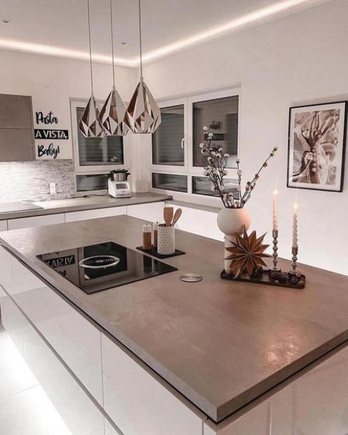 Оформление дома в светлых домах. 01