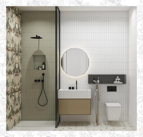 Зеленый цвет, как и в природе, сочетаются с коричневыми, бежевыми и желто - оранжевыми цветами. 02