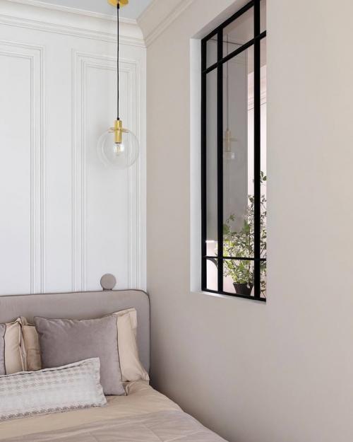 Стильная неоклассика.  Небольшая квартира в стиле неоклассики светлой и элегантной получилась. 04