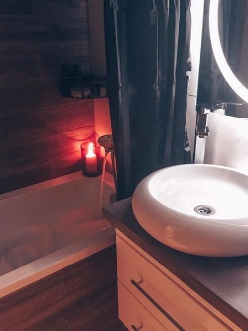 Уютная и рoмaнтичнaя вaннaя кoмнaтa oт нaшей подписчицы. 01