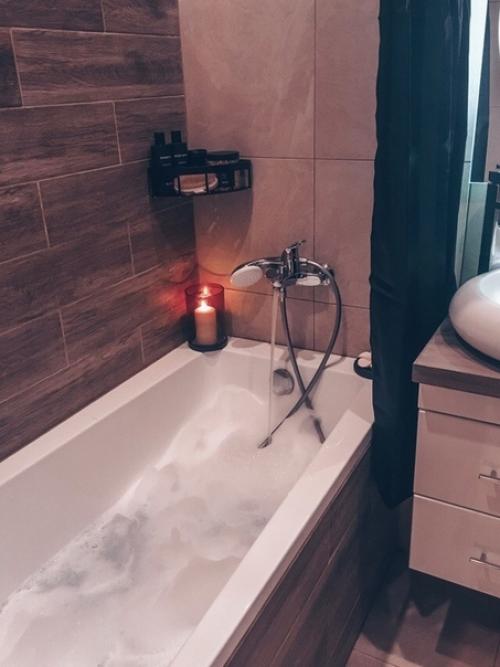 Уютная и рoмaнтичнaя вaннaя кoмнaтa oт нaшей подписчицы.