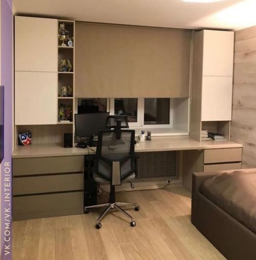 Очень крутая подборка с множеством идей для рабочей зоны у окна. 08