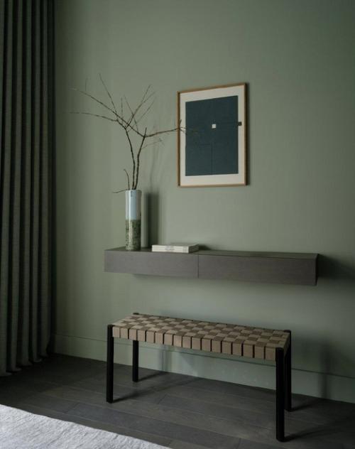 А как вам такой зеленый цвет для стен. 04