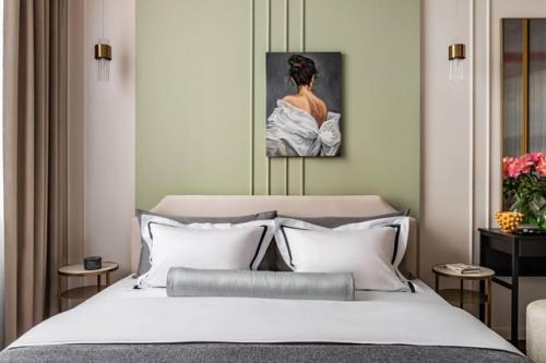 Евродвушка с оттенками коралла и бургунди. 06