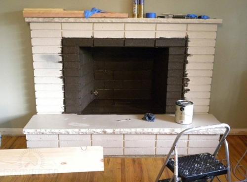 Не бойтесь покрасить камин.