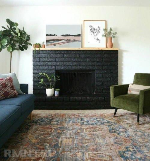 Не бойтесь покрасить камин. 01