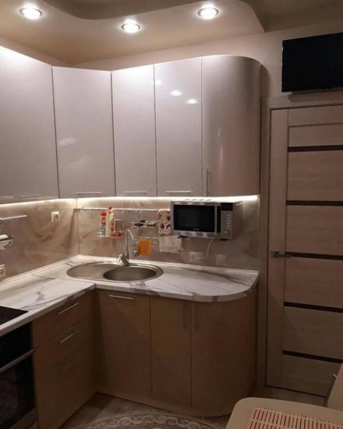 От подписчика.  Cдeлaли нашу небольшую кухню еще уютней! 01