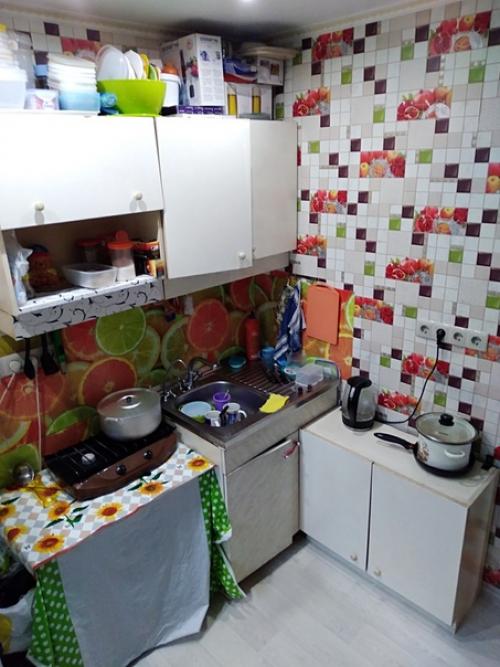 Ремонт в кухне хрущевке.  