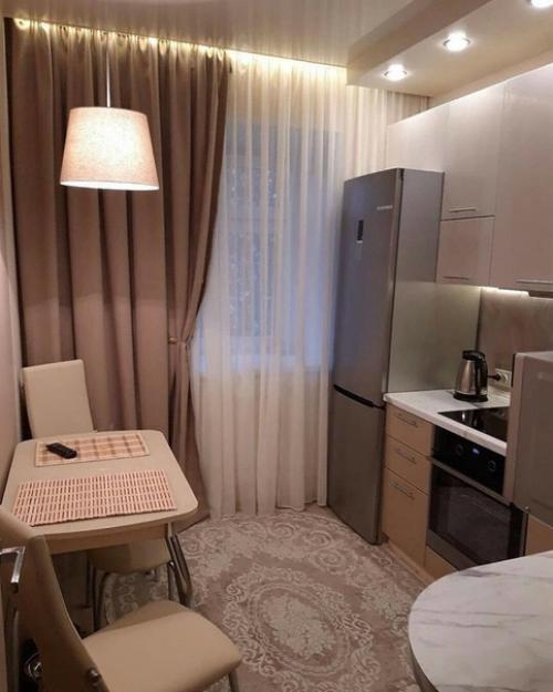 От подписчика.  Cдeлaли нашу небольшую кухню еще уютней!